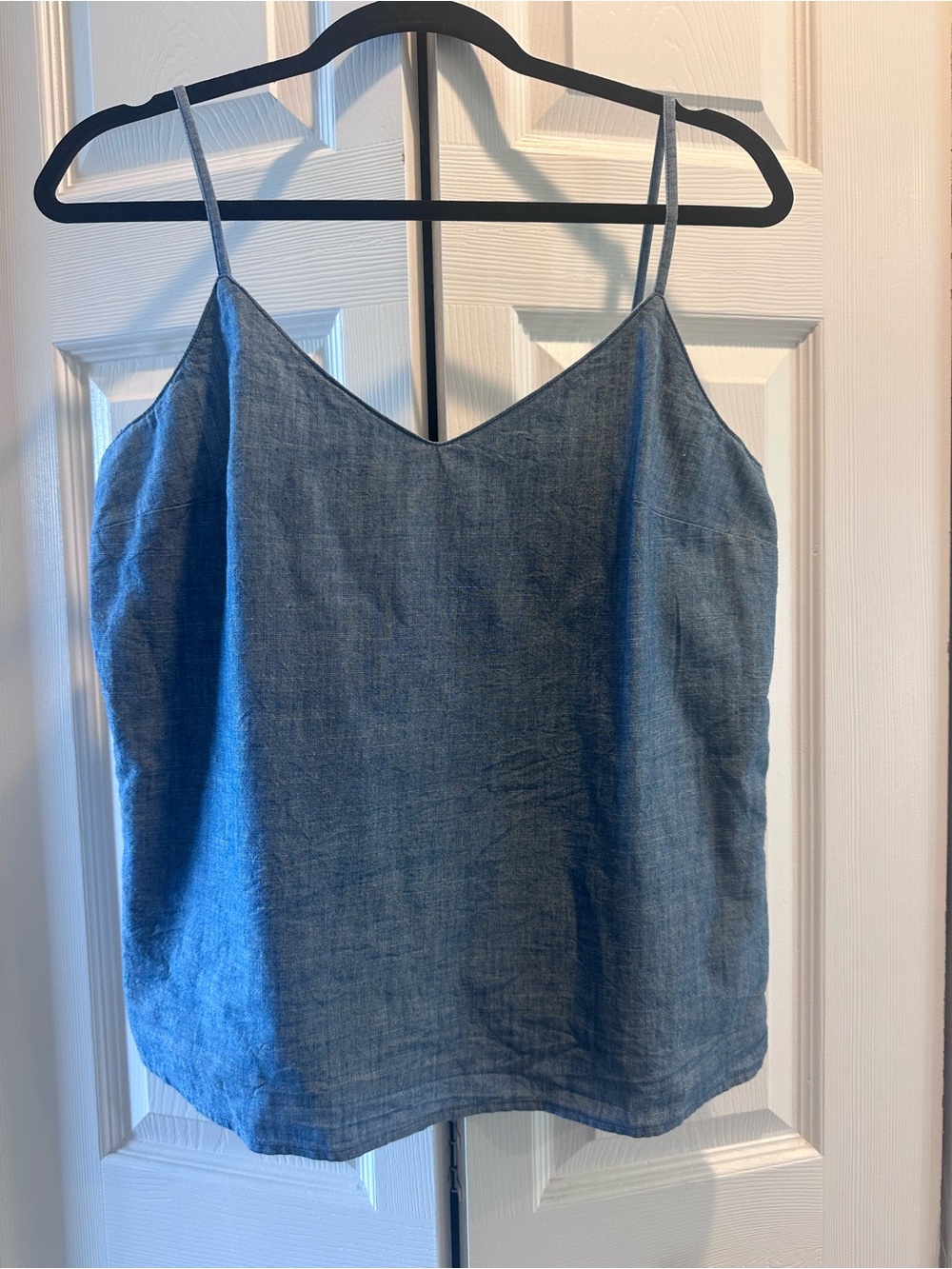 J. Crew Blue Denim look Spaghetti Strap Cami